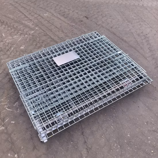Mesh Box Wire Cage Metal Bin Storage Container Wire Mesh Pallet