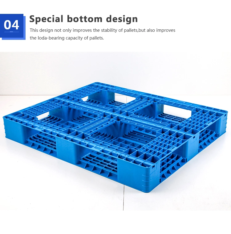 Flat Top Strong Logistics Heavy Duty Industrial Racking Cheap Plastic Pallet with Steels Reinforcement