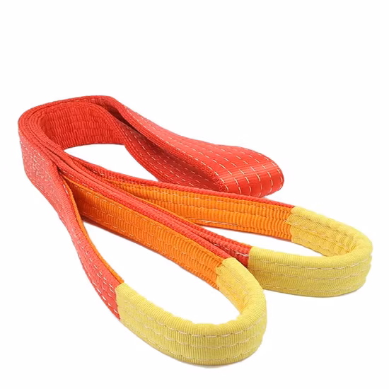 5ton Red High Quality Polyester Webbing Lifting Sling 100% Polyester