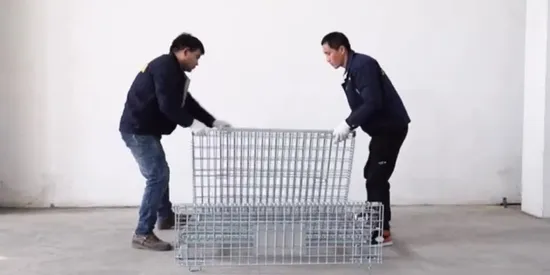 Foldable Metal Turnover Box and Stackable Wire Mesh Pallet Box Wire Mesh
