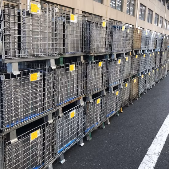 Stillage de gaiola de armazenamento dobrável pesado